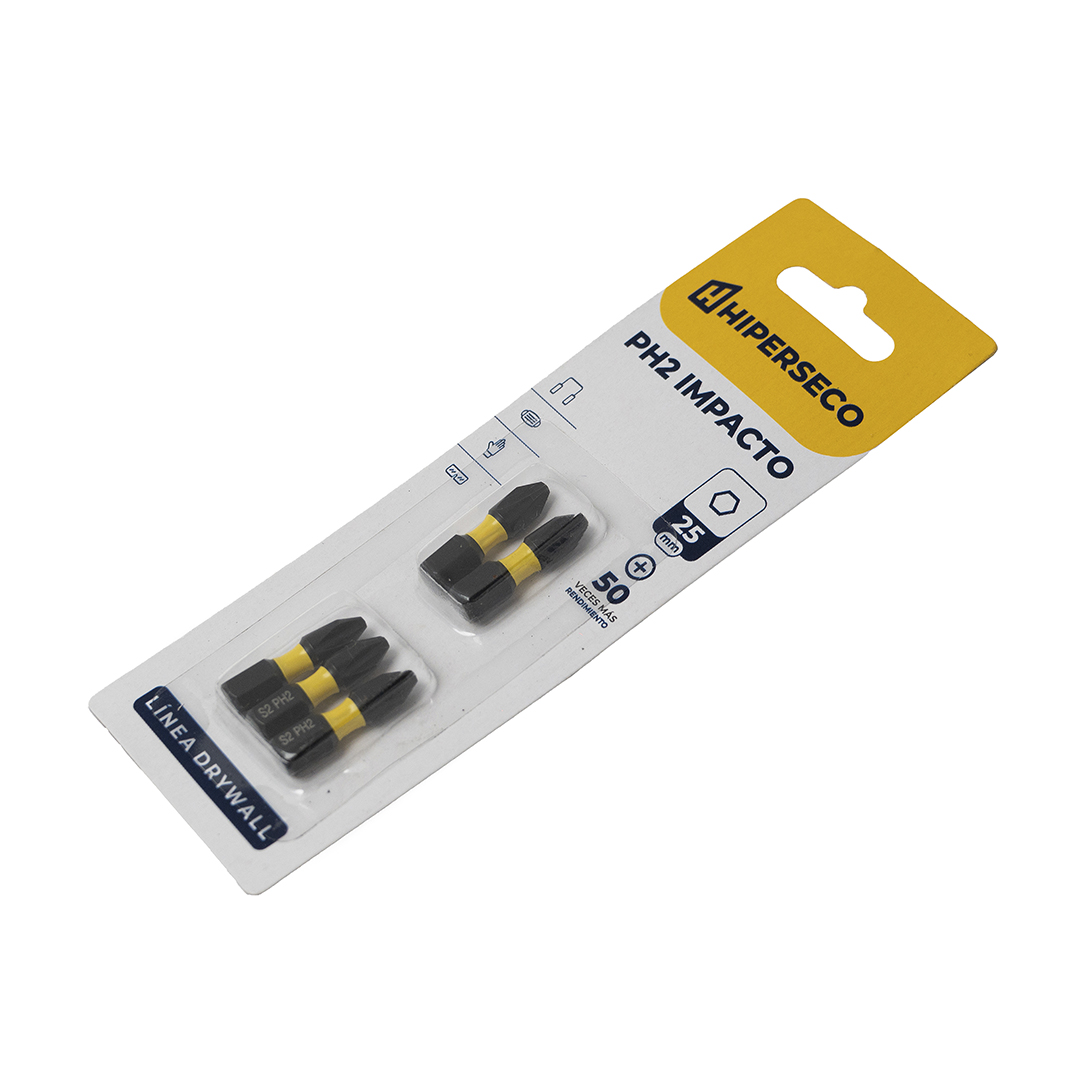 Punta PH2 Impacto Hiperseco 25 mm