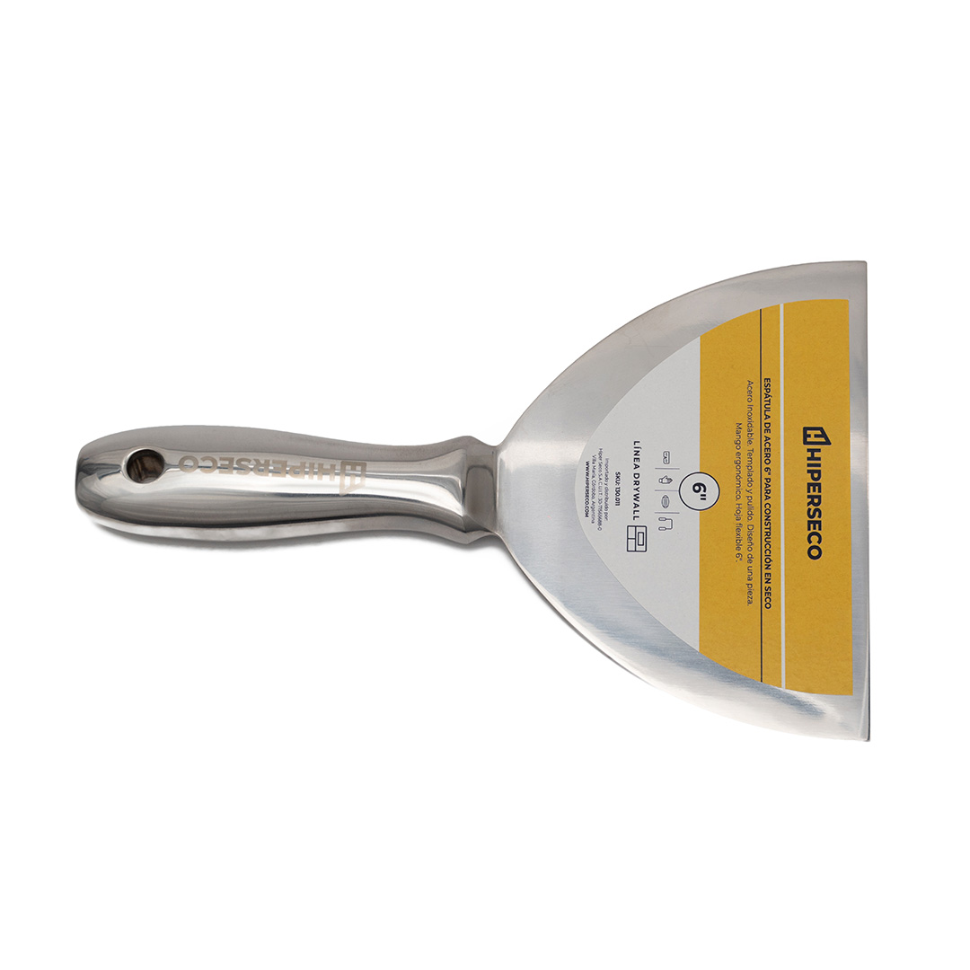 Espátula Acero Inoxidable Hiperseco 6"