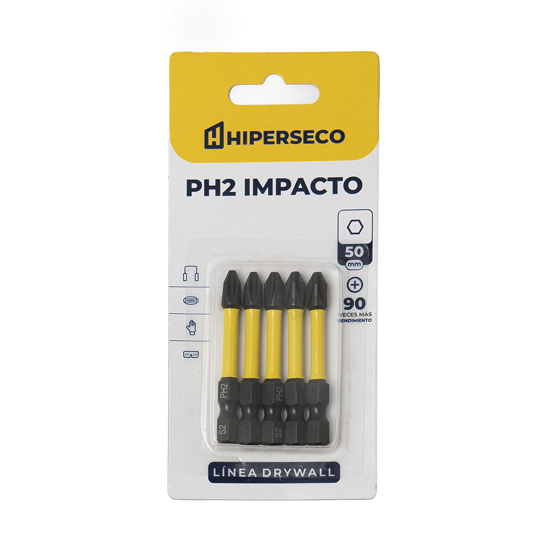 Punta PH2 Impacto Hiperseco 50 mm